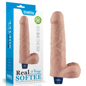 Lovetoy Real Softee élethű herés vibrátor - 23 cm