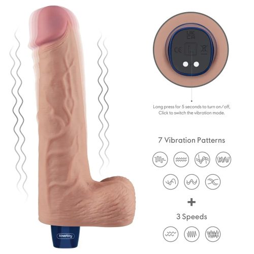 Lovetoy Real Softee élethű herés vibrátor - 25 cm