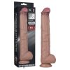 Lovetoy - bőrhatású kétrétegű XXL dildó - 36,5 cm 