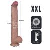 Lovetoy - bőrhatású kétrétegű XXL dildó - 36,5 cm 