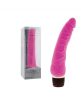 Keskeny klasszikus szilikon vibrátor - pink
