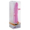 Keskeny klasszikus szilikon vibrátor - pink