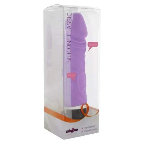 A Purrfect Silicone lila vibrátor - 7 funkciós