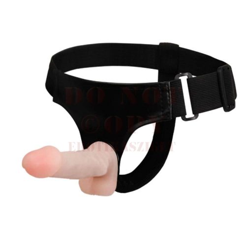 Dupla felcsatolható herés dildó