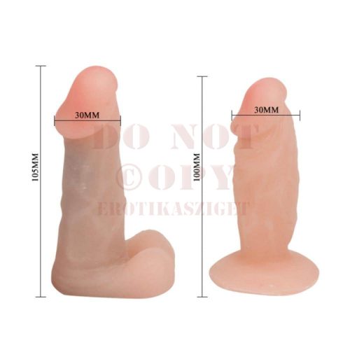 Dupla felcsatolható herés dildó