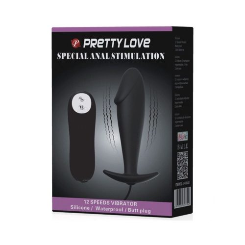 Pretty love fekete anál tágító vibrációval