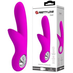 Pretty Love Carol tölthető dupla vibrátor - lila