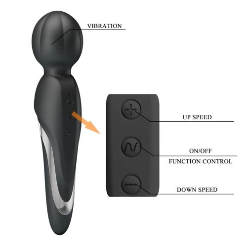 Pretty Love Walter tölthető fekete masszírozó vibrátor