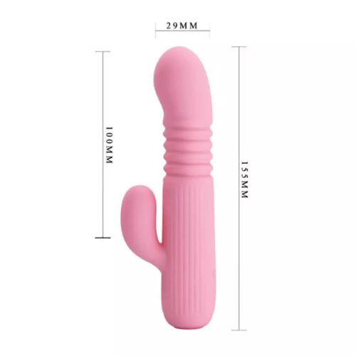 Pretty Love Leopold fel-le mozgó akkus vibrátor - rózsaszín