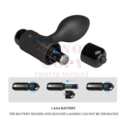 Pretty Love vibrációs anál tágító - fekete