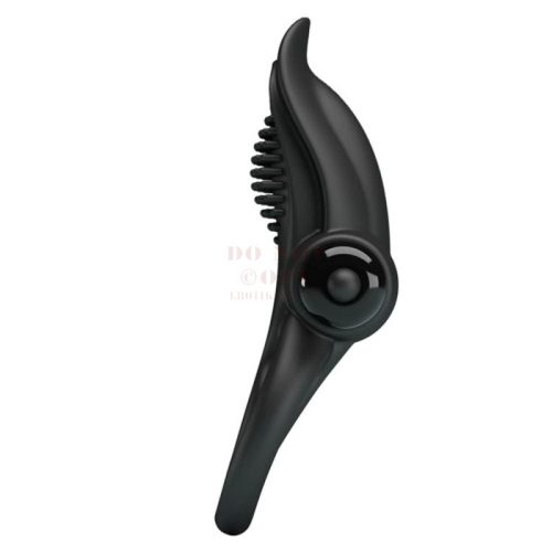 Pretty Love vibrációs  tüskés fekete péniszgyűrű - 10 funkció