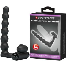 Pretty Love Hercules gömbös füzér vibrációs péniszgyűrűvel    Pretty Love Hercules gömbös füzér vibrációs péniszgyűrűvel