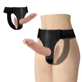 Ultra felcsatolható élethű dupla dildó - 18 cm