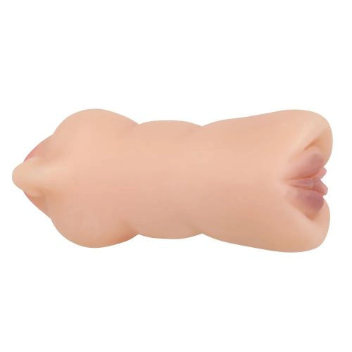 Crazy Bull Zoey kétvégű maszturbátor - száj és punci