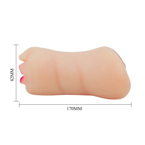 Crazy Bull Zoey kétvégű maszturbátor - száj és punci