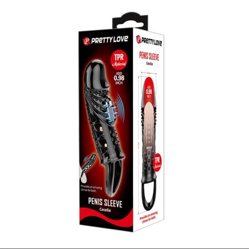 Pretty Love Funda péniszhosszabbító köpeny heregyűrűvel