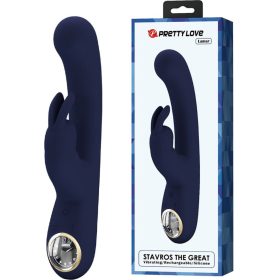 Pretty Love Lamar akkus csiklókaros vibrátor - kék