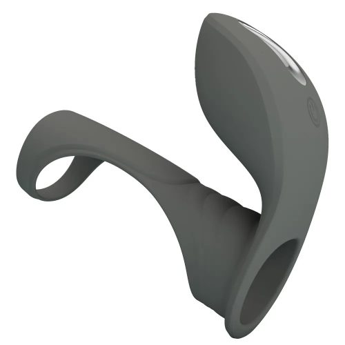 Pretty Love Master Ring - vibrációs péniszgyűrű mandzsettával