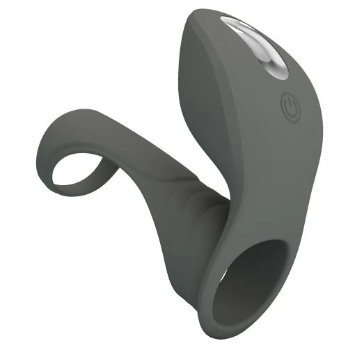 Pretty Love Master Ring - vibrációs péniszgyűrű mandzsettával