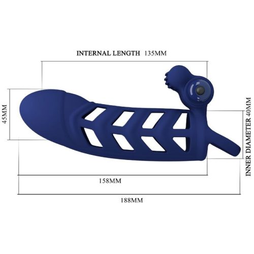 Péniszköpeny vibrációs csiklóizgatóval – Pretty Love