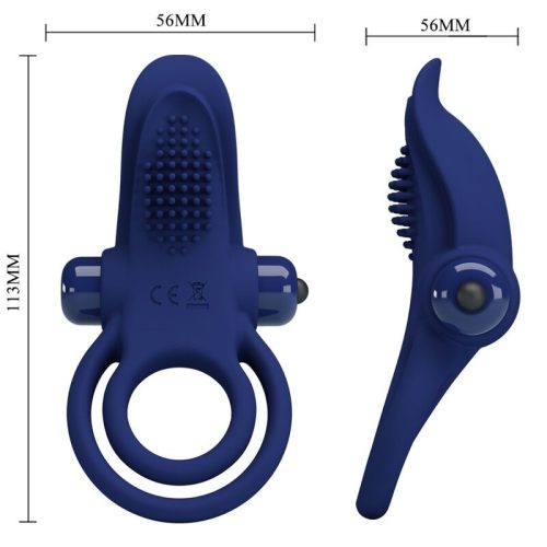 Pretty Love Bronson vibrációs  dupla péniszgyűrű - 10 funkció