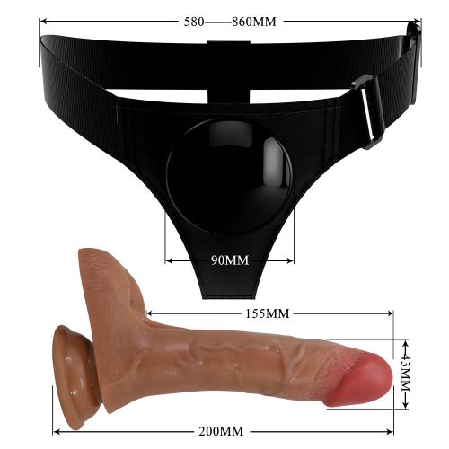 Ultra felcsatolható spriccelő dildó vibrációval