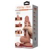 Sliding skin - élethű dildó csúsztatható bőrrel - 22 cm