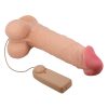 Sliding skin távirányítós vibrátor csúsztatható bőrrel - 24 cm