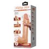 Sliding skin távirányítós vibrátor csúsztatható bőrrel - 24 cm