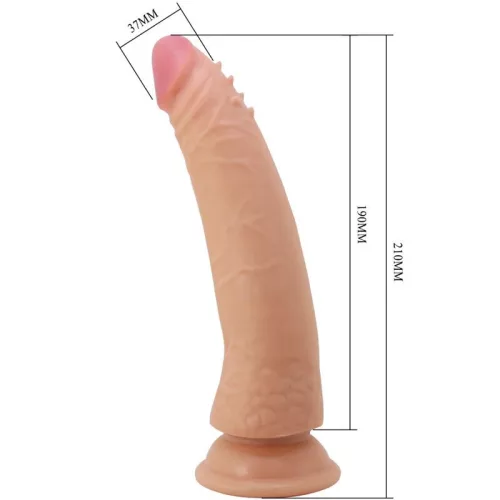 Pretty Love Kable letapasztható dildó húzogatható bőrrel - 21 cm