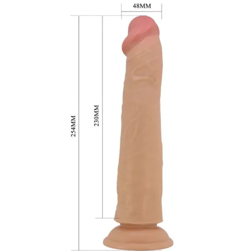Pretty Love Sharife letapasztható dildó húzogatható bőrrel - 25 cm