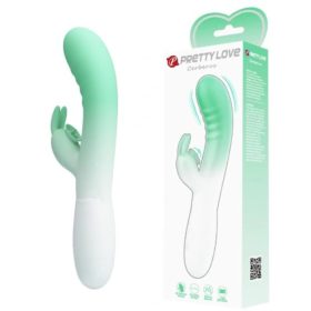   Pretty Love Cerberus  csiklókaros  szívó vibrátor - zöld