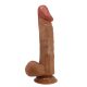 Beautiful Buraq élethű letapasztható barna dildó - 24 cm
