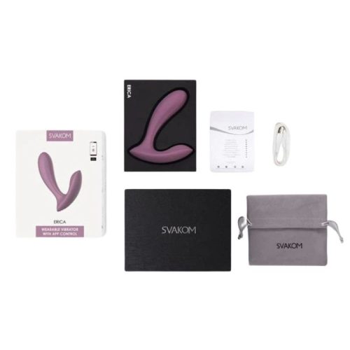 Svakom Erica okos viselhető szilikon vibrátor - lila