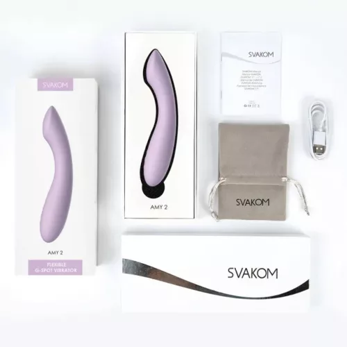 Svakom Amy 2 akkus G-pont vibrátor - lila