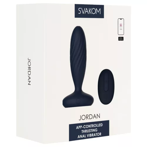 Svakom Jordan - okos kék anál vibrátor ( fel-le mozgó) 