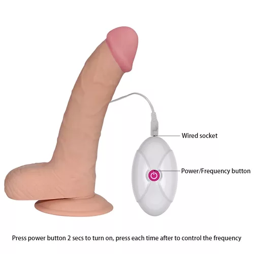 Lovetoy ultra soft vibrációs pénisz - közepes