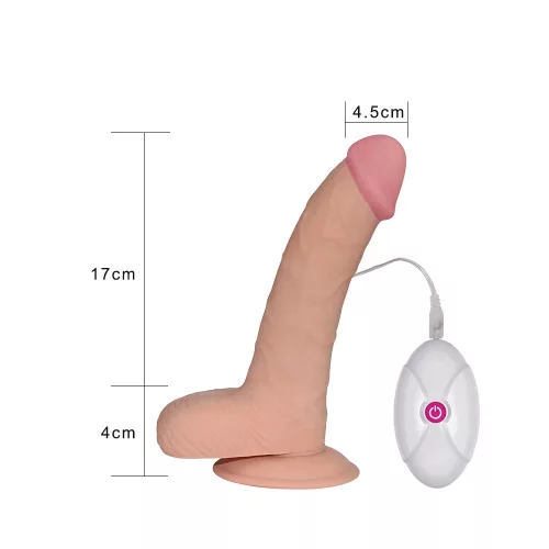 Lovetoy ultra soft vibrációs pénisz - közepes