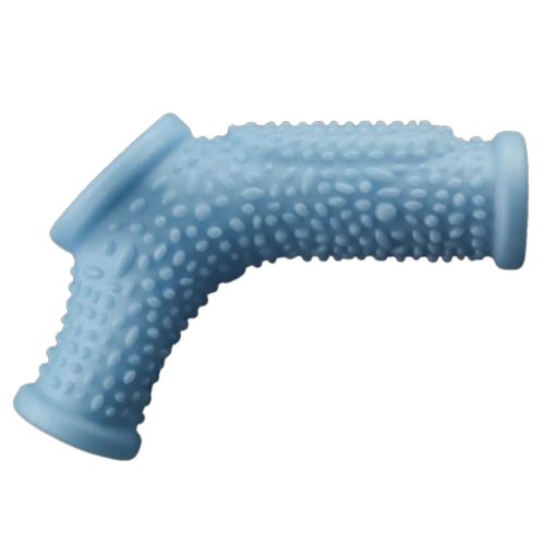 Lovetoy vibrációs  péniszmandzsetta herefogóval- kék