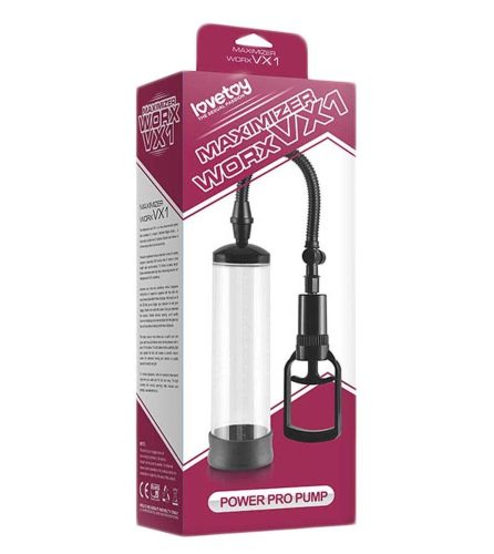 Kétujjas áttetsző péniszpumpa péniszgyűrűvel