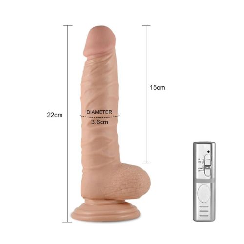 Lovetoy ultra soft vibrációs pénisz -  22 cm