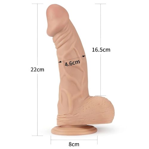 Lovetoy tapadókorongos herés műpénisz – 23 cm