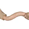 Kétvégű élethű erezett dildó- vastag