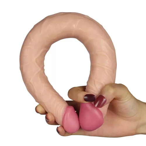Kétvégű realisztikus dildó -35 cm