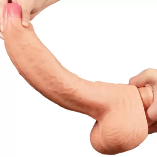 Lovetoy letapasztható  gerinces dildó  - 28 cm