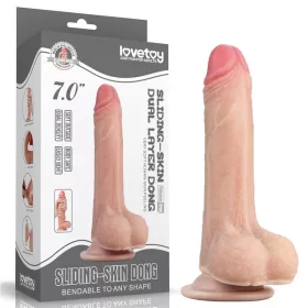 Lovetoy ultra soft letapasztható dildó - közepes