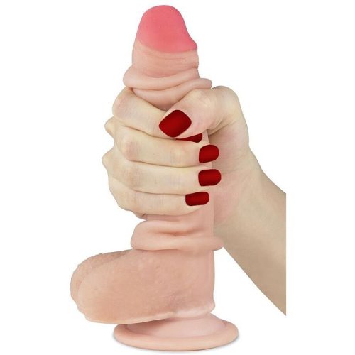 Lovetoy ultra soft letapasztható dildó - közepes