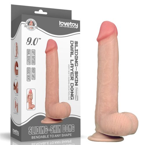 Lovetoy ultra soft letapasztható dildó -  XXL