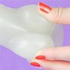 Lumino sötétben világító herés letapasztható dildó - 21 cm