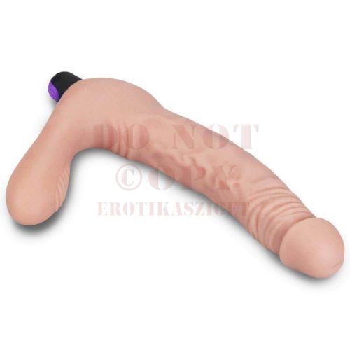 Pánt nélküli vibrációs élethű dupla dildó - Lovetoy